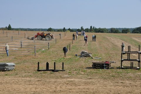 préparation du terrain le 28 Août 2013